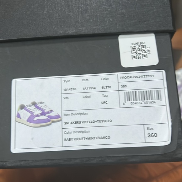 NEW Versace Medusa Violet/White Women’s Sneakers - Picture 2 of 9